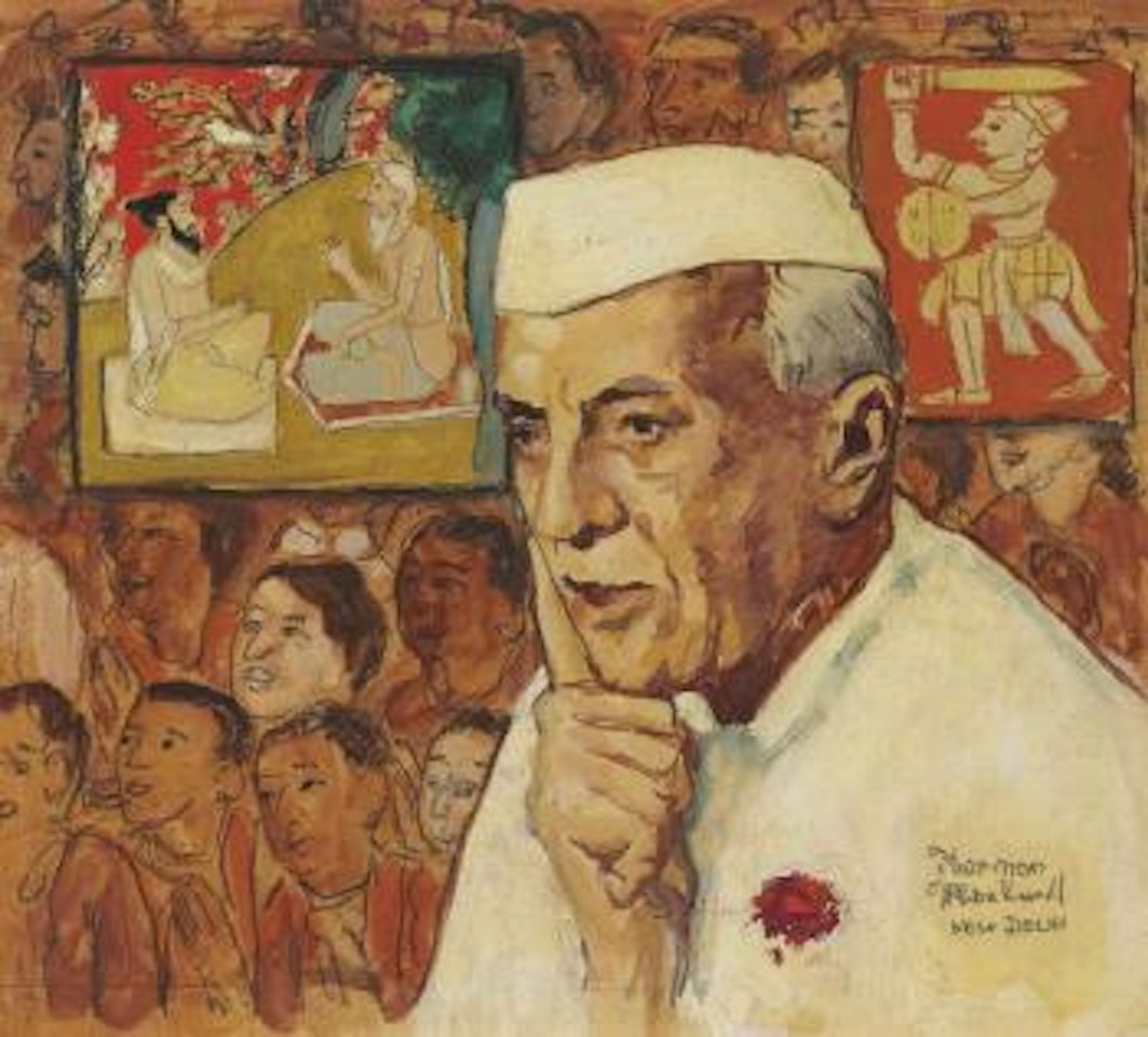 Study for 'Portrait of Nehru' by Norman Rockwell