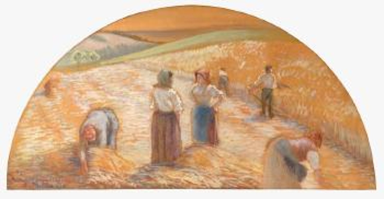 Fenaison à Eragny by Camille Pissarro