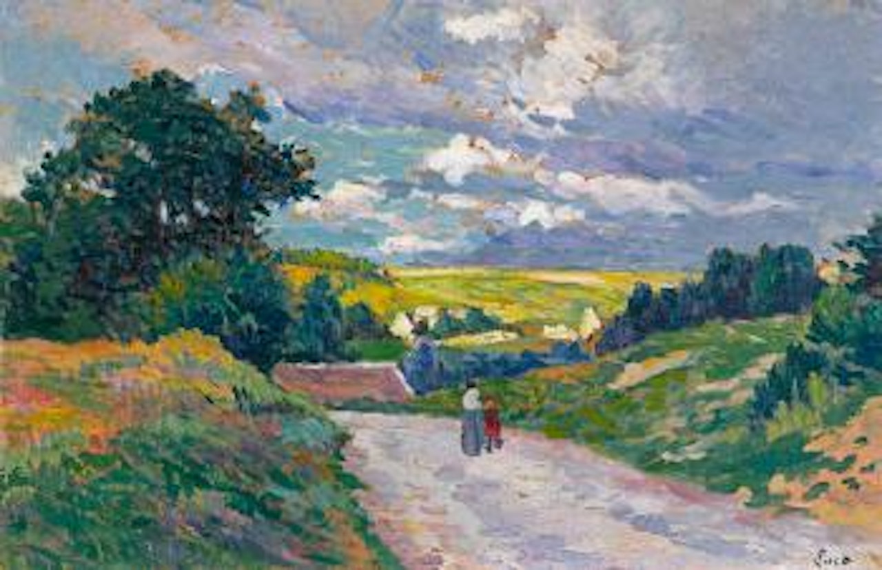 Paysage des environs d'Eragny by Maximilien Luce