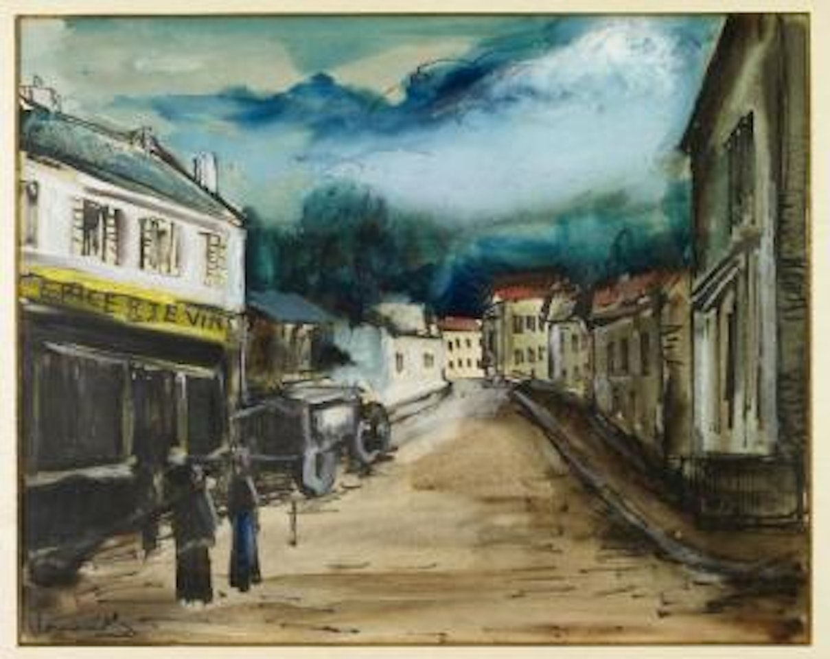 Rue de village by Maurice de Vlaminck