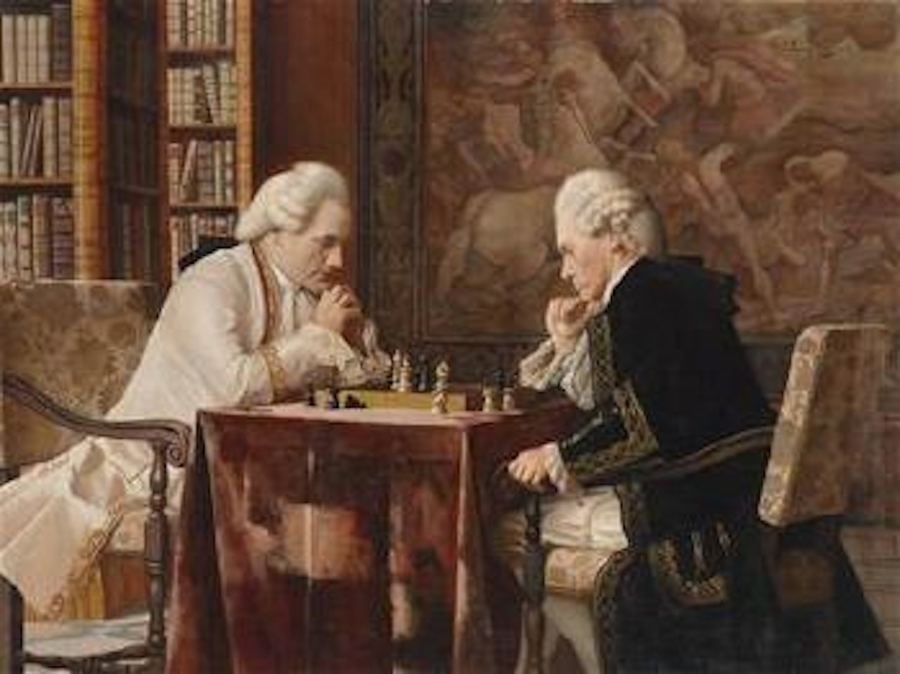 Die Schachpartie by Alois Heinrich Priechenfried