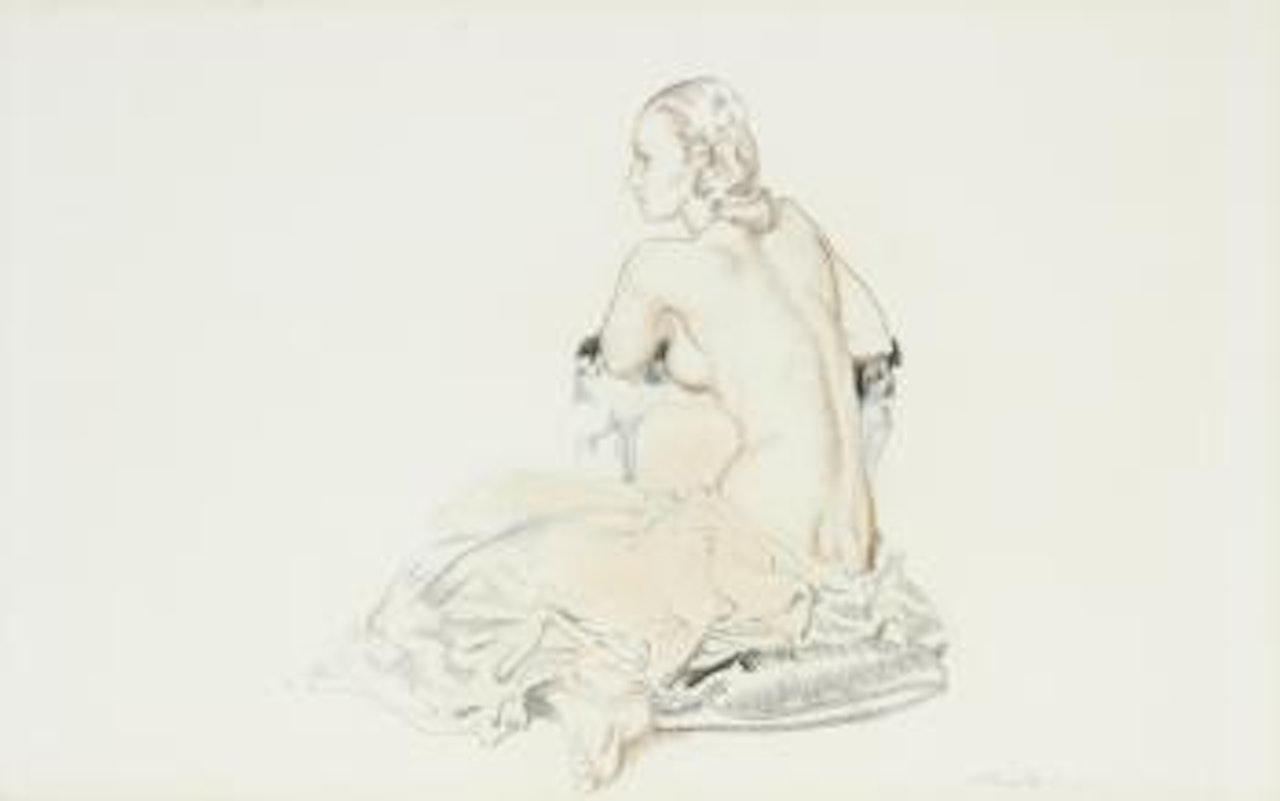 Study for painting 'Models for Goddesses' by William Russell Flint