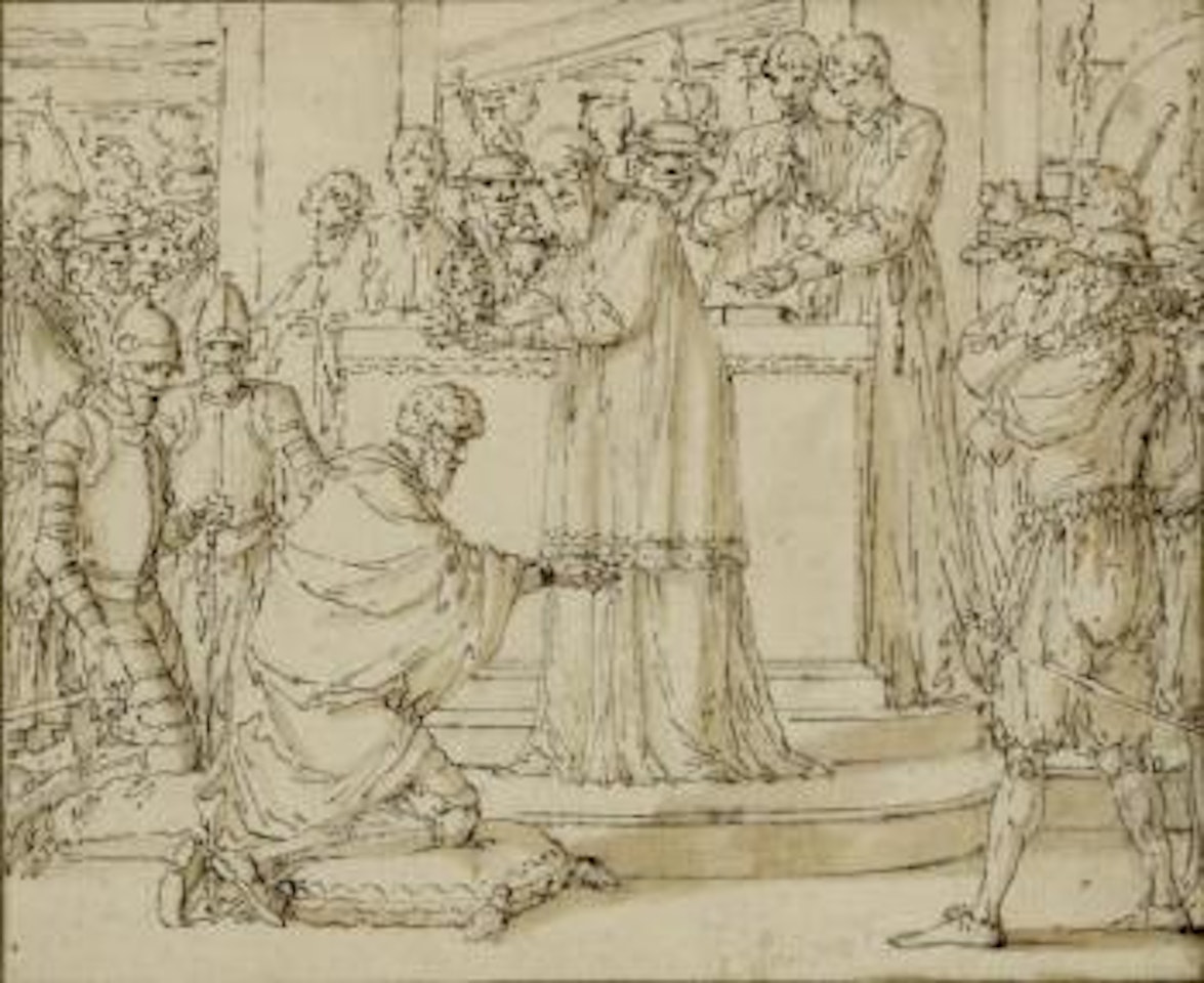 Couronnement de Charlemagne by Louis-Félix de la Rue