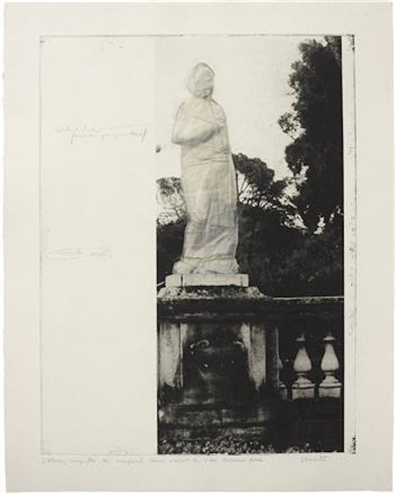 Etching Maquette for Wrapped Venus, project for Villa Borghese, Rome by Christo