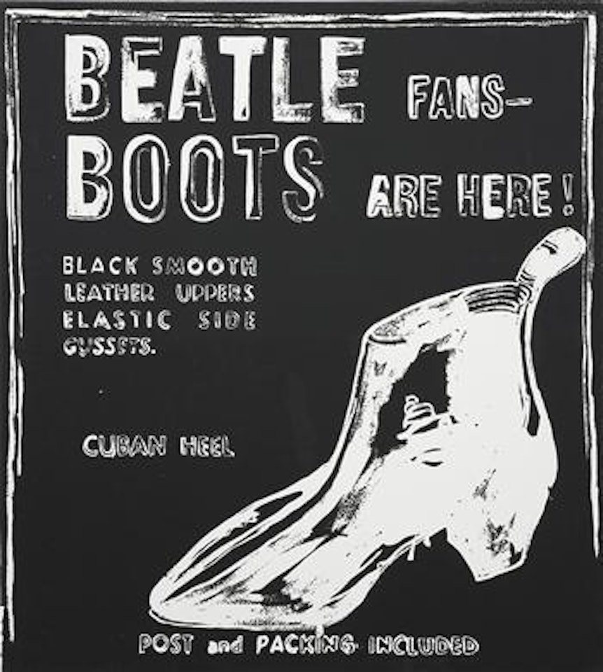 Beatle Boots (Negative) by Andy Warhol