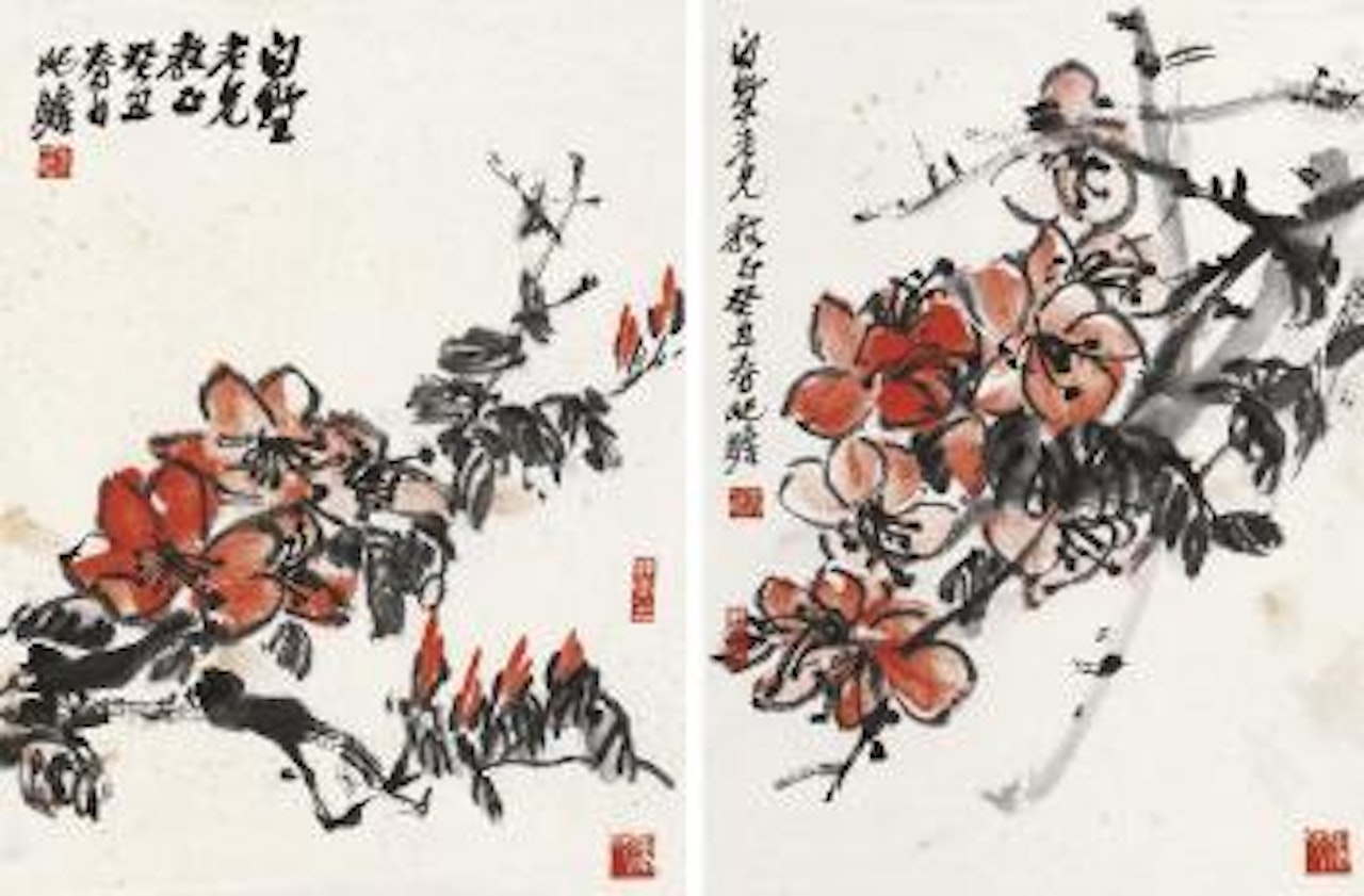 Flowers by Zhu Qizhan