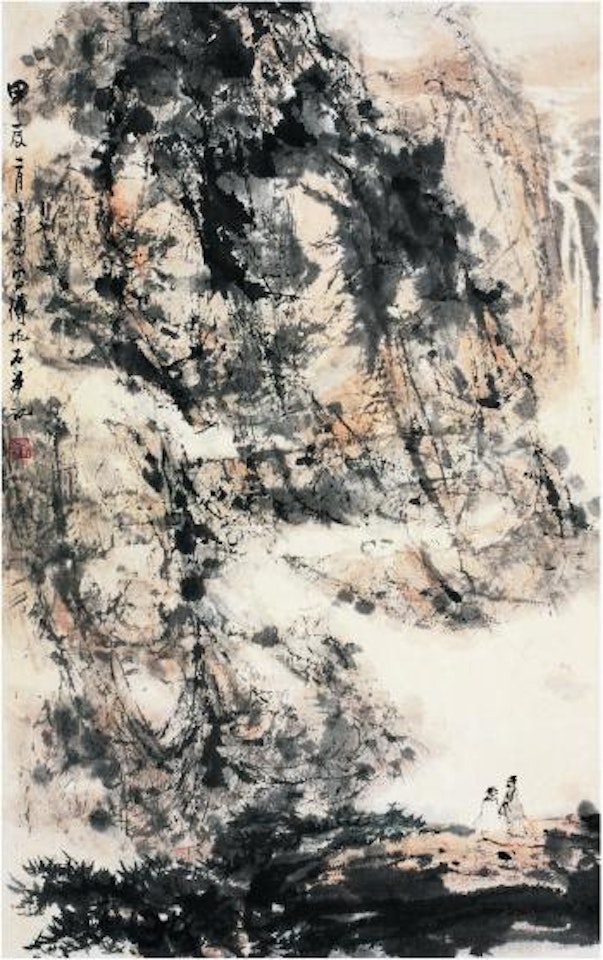 Travelling In Mountains by Fu Baoshi