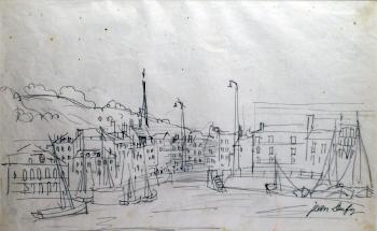 Le port de Honfleur by Jean Dufy