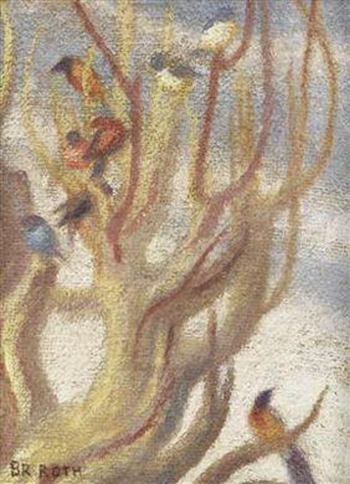 Vögel in Baumkrone by Norbertine Bresslern-Roth