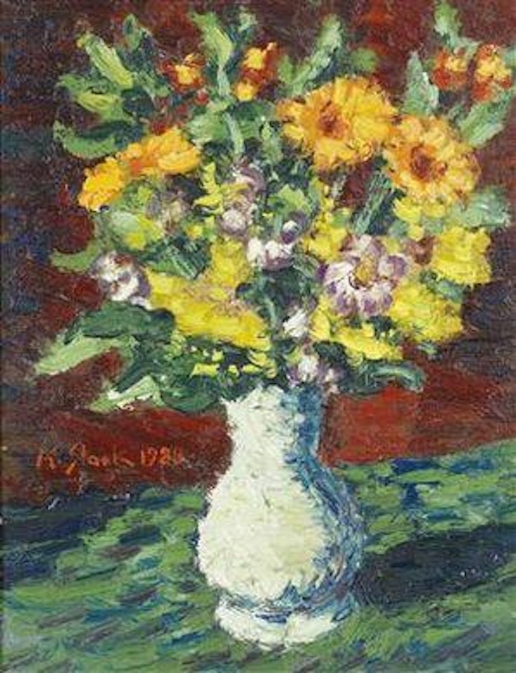 Blumenstrauss in Vase by Karl Stark