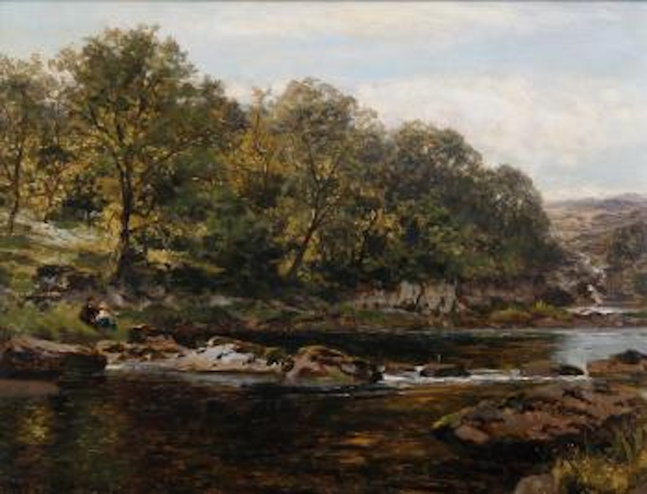 On the Llugwy by Benjamin Williams Leader