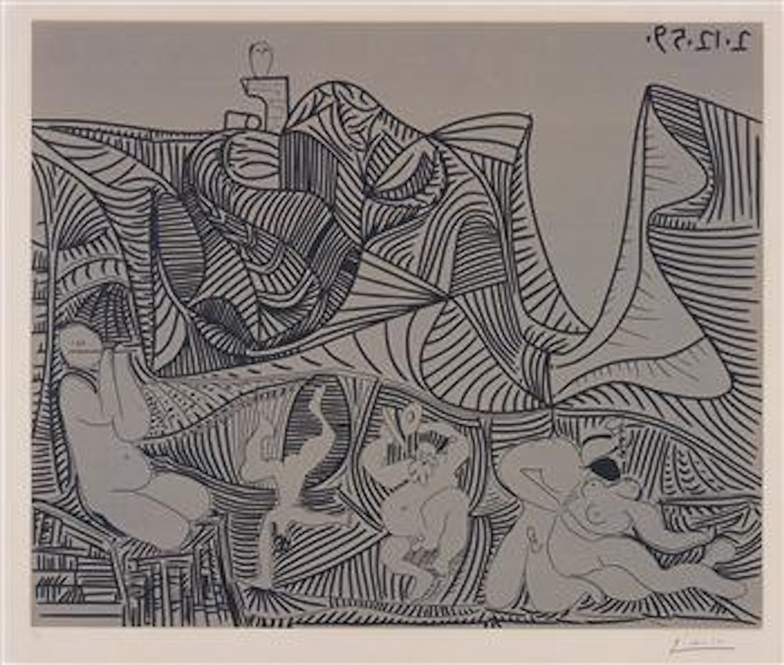 Bacchanale au hibou by Pablo Picasso