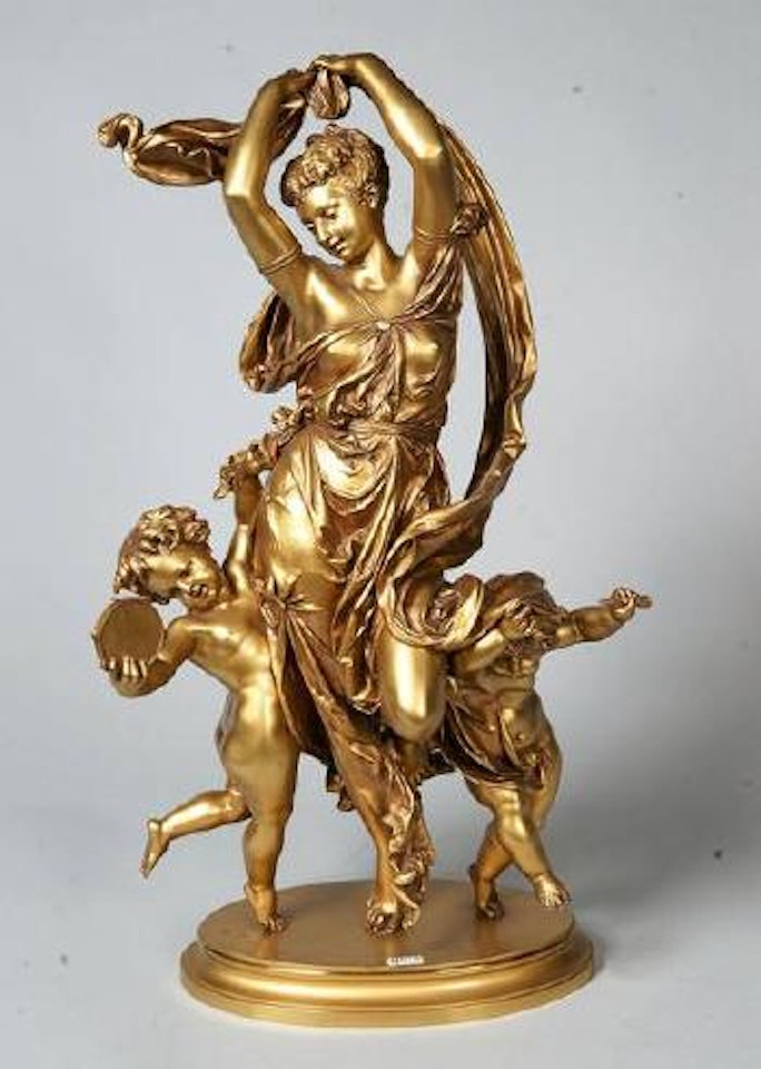 Danseuse entourée de putti by Albert-Ernest Carrier-Belleuse