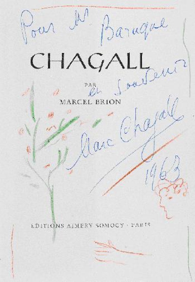 Chagall en Profil et Arbre by Marc Chagall