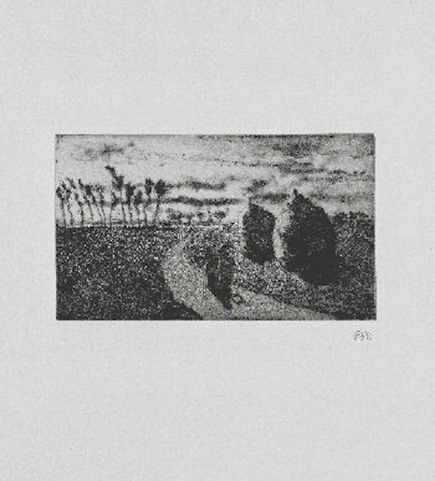 Crepuscule (avec Meules) by Camille Pissarro