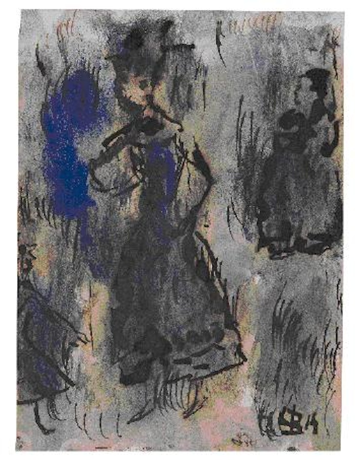 Frauen auf der Straße by Christian Rohlfs