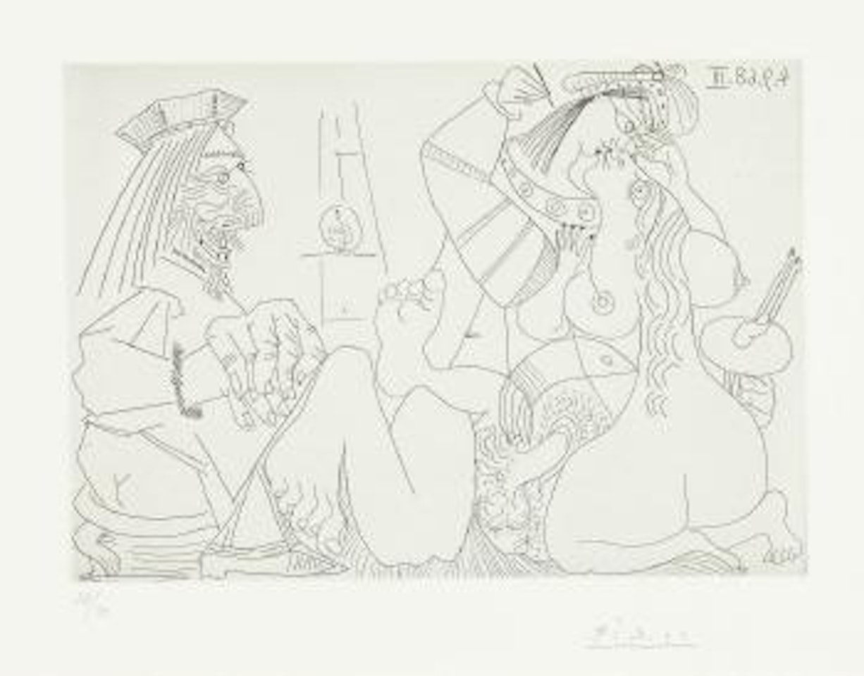 Eau-forte 4 septembre 1968 III by Pablo Picasso