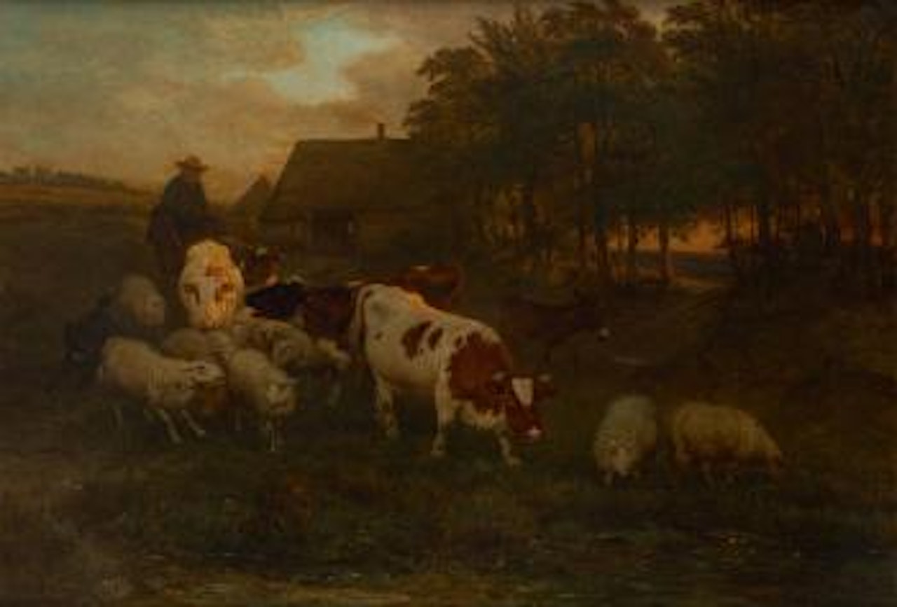 Retour du bétail by Henriette Ronner-Knip