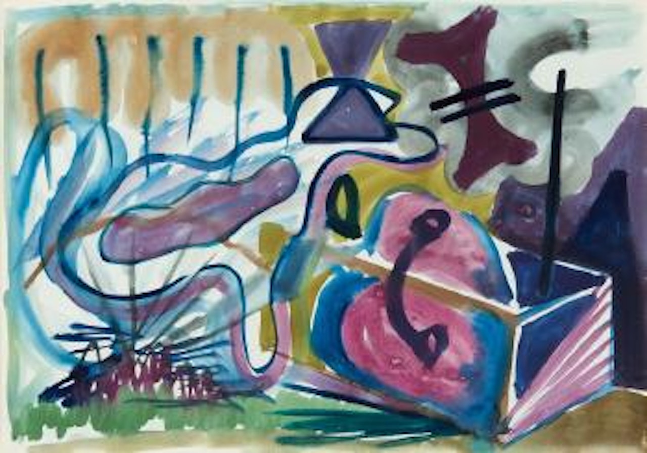 Studie zu Warschauer Aufstand oder der Utopiecomputer by A.R. Penck