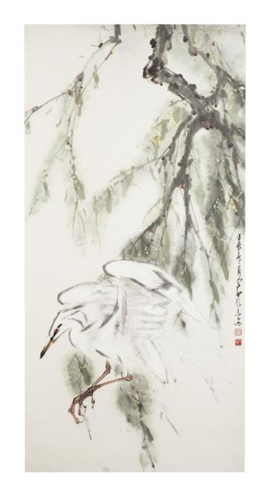 Egret by Zhao Shao'ang
