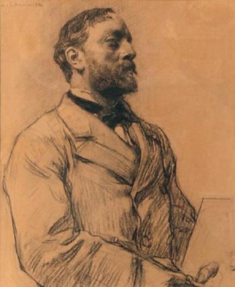 Portrait de Jean-Charles Cazin by Léon Augustin Lhermitte
