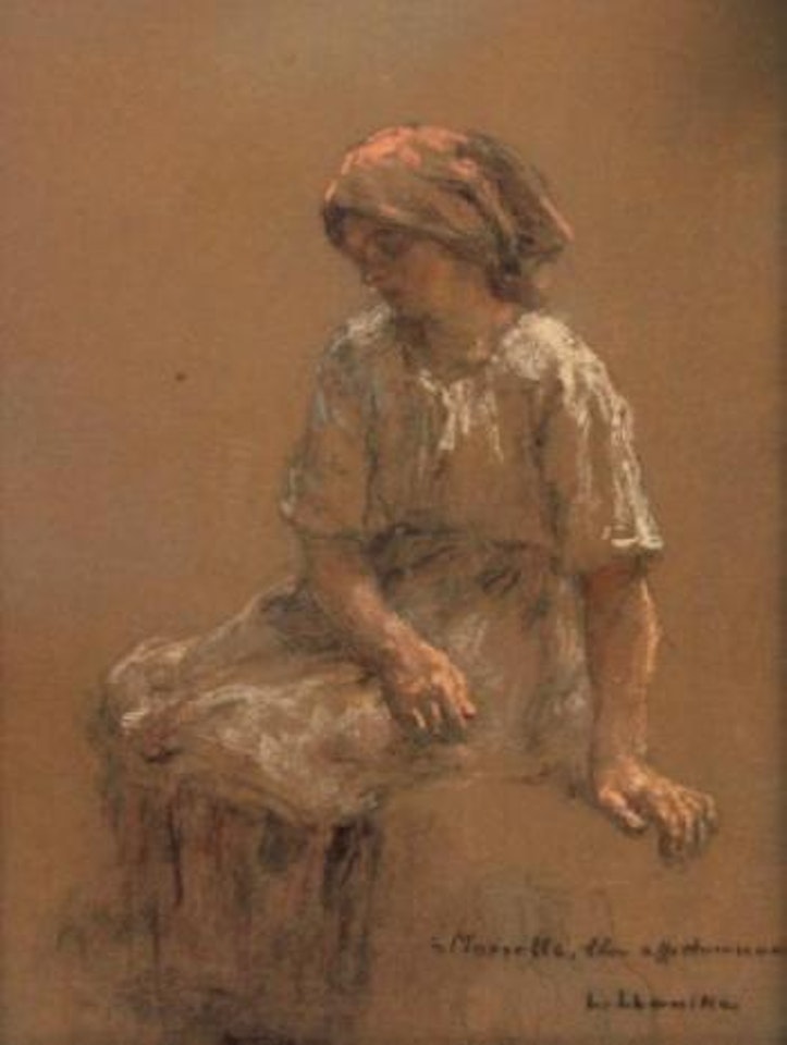 Femme au repos by Léon Augustin Lhermitte
