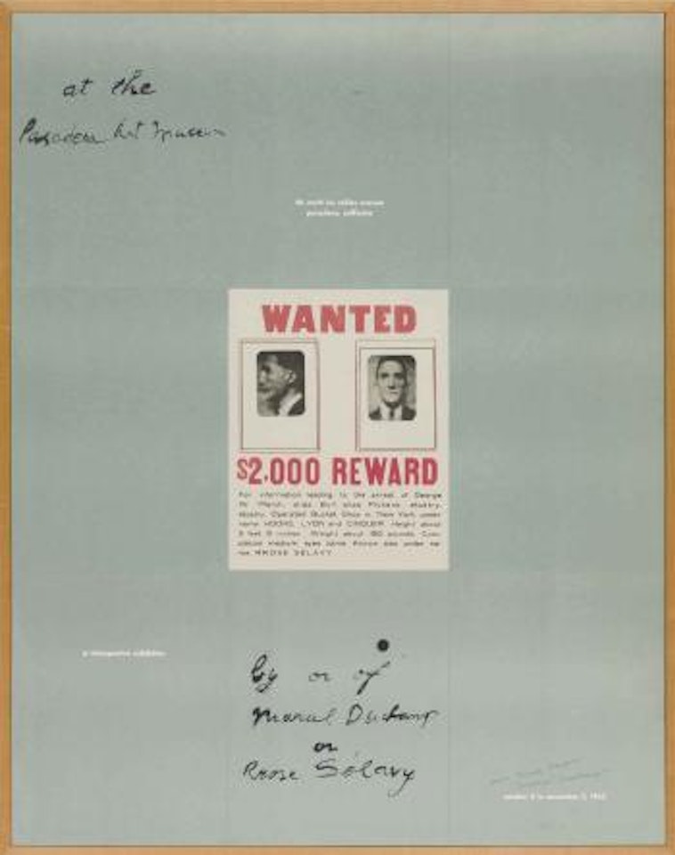A Poster Within a Poster by Marcel Duchamp