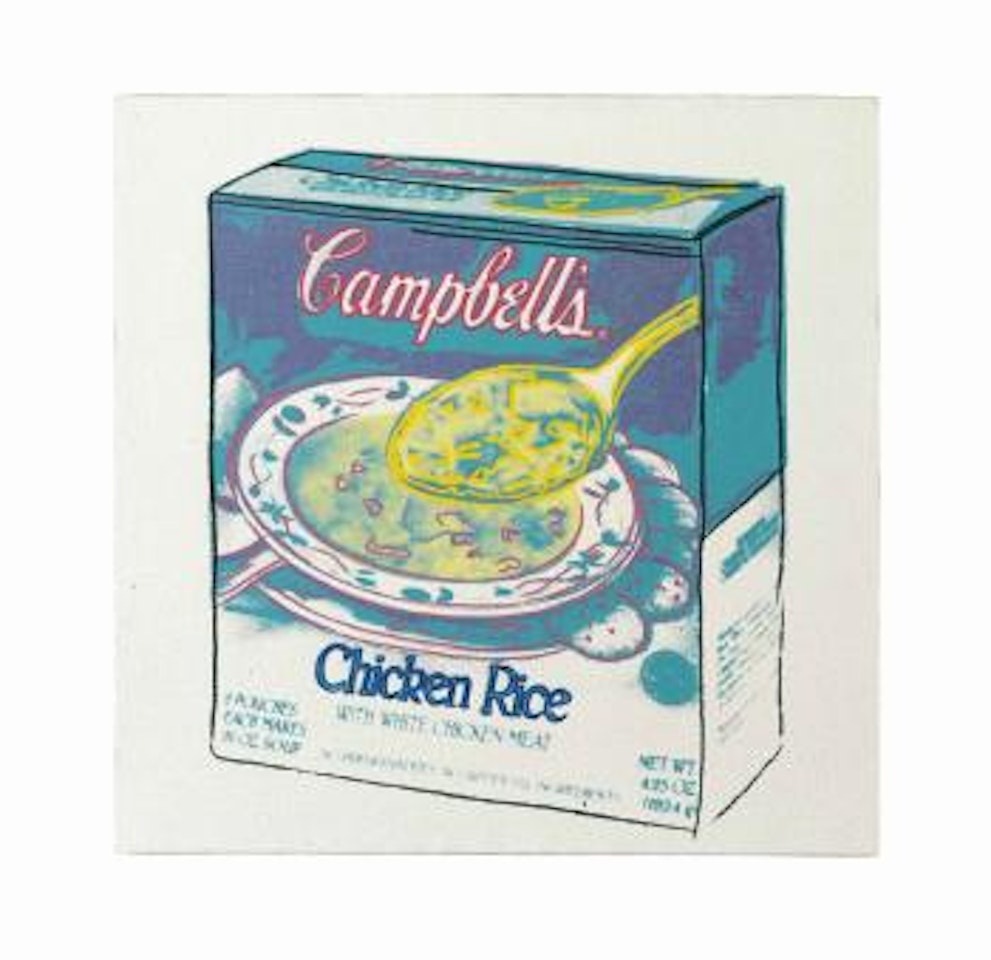 Campbell's Soup Box: Chicken Rice by Andy Warhol