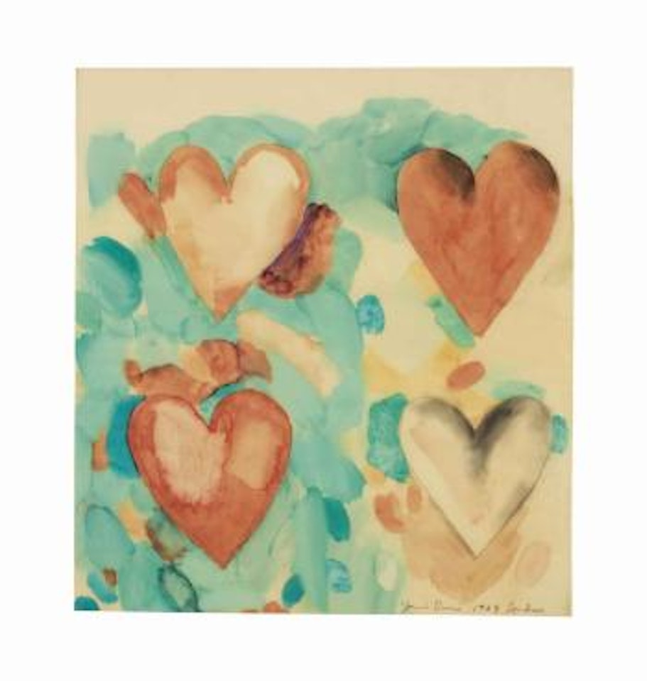 Four Hearts by Jim Dine