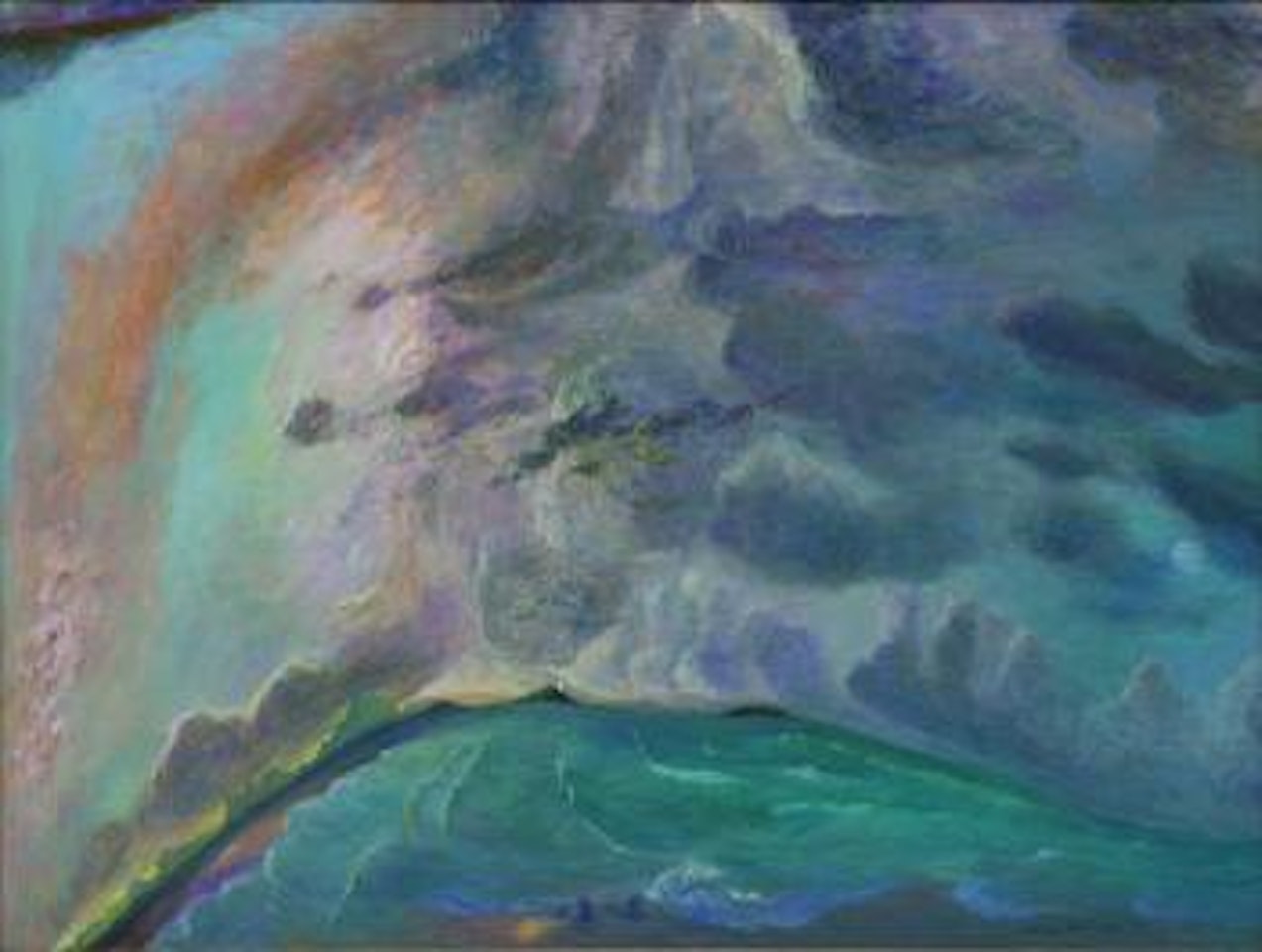 Late Afternoon, The Sea and Mt Warning by William Francis Robinson