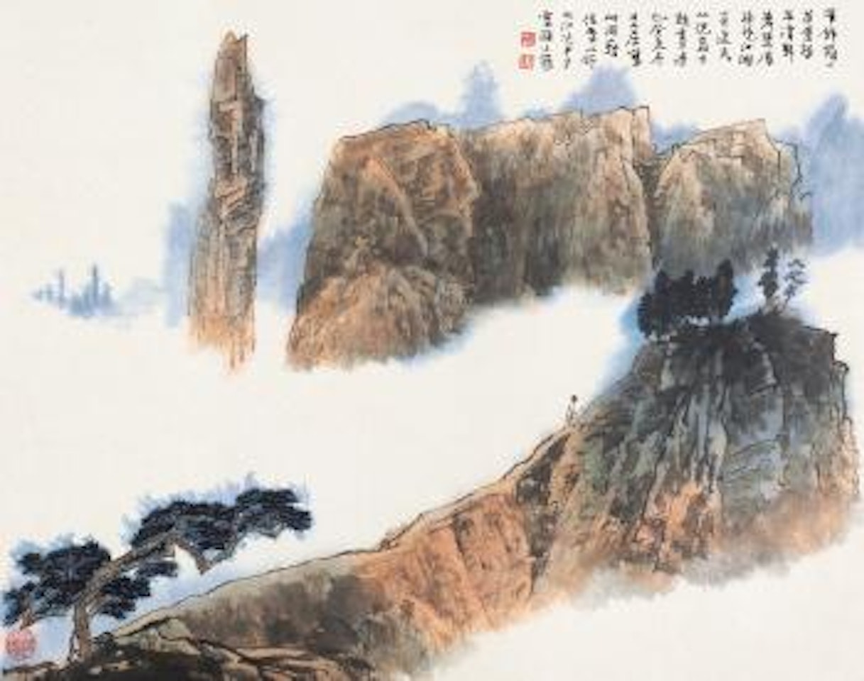 Landscape by Jiang Zhaoshen