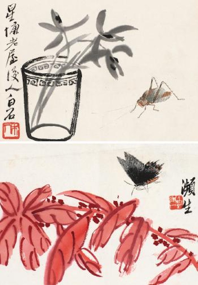 Flowers And Bugs by Qi Baishi