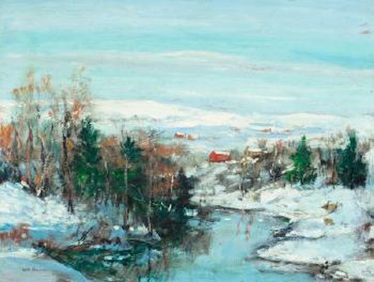 Winter Landscape by Walter Emerson Baum