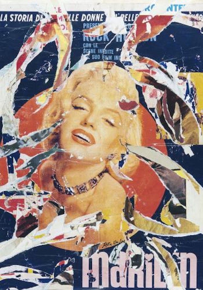 Marilyn radiosa by Mimmo Rotella
