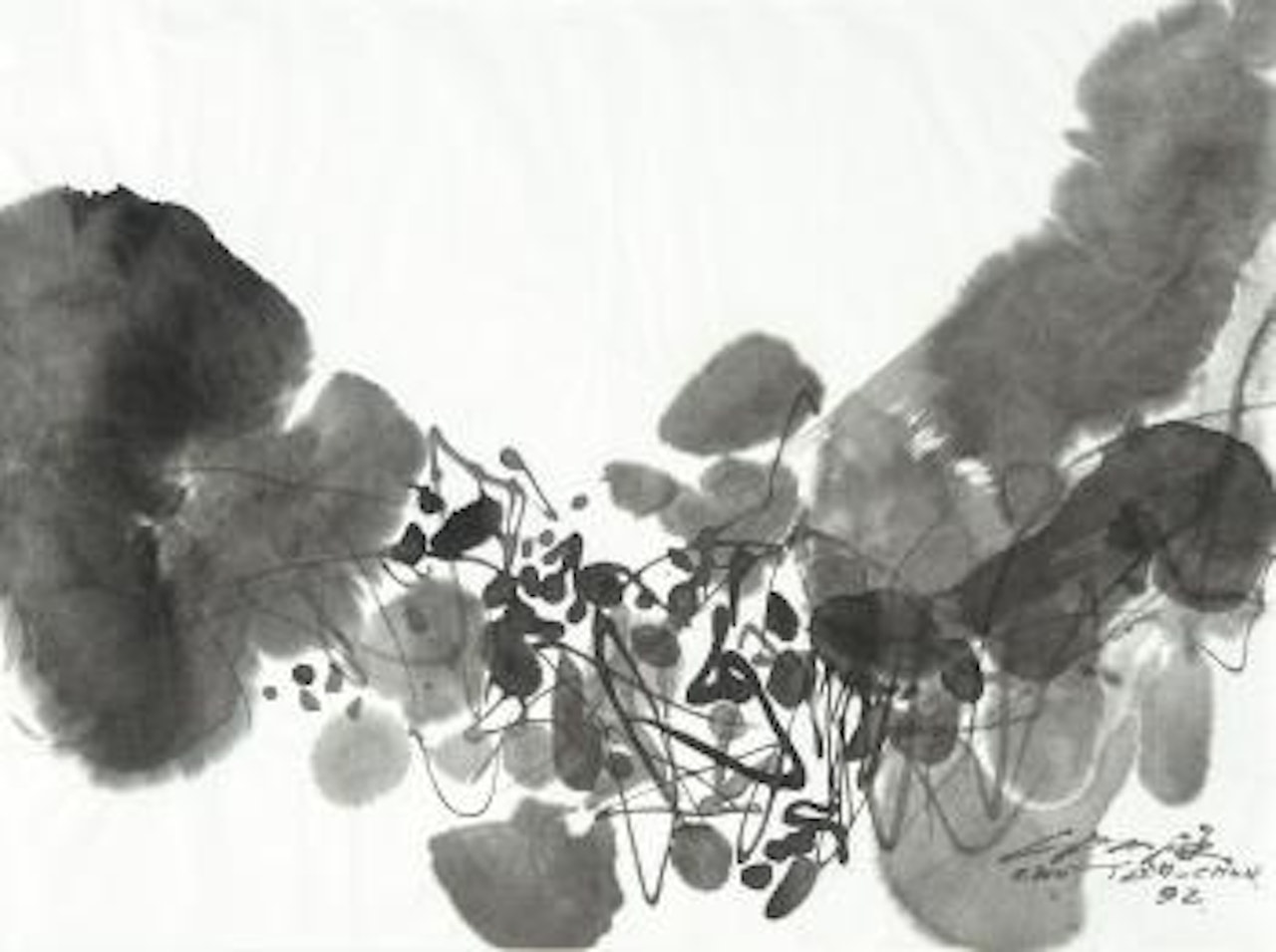 Zonder titel - Sans titre by Chu Teh-Chun