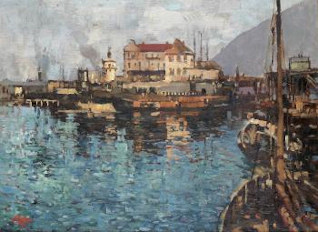 Cape Town Docks by Robert Gwelo Goodman