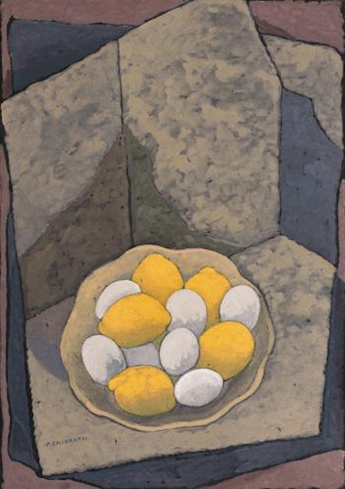 Uova e limoni by Felice Casorati