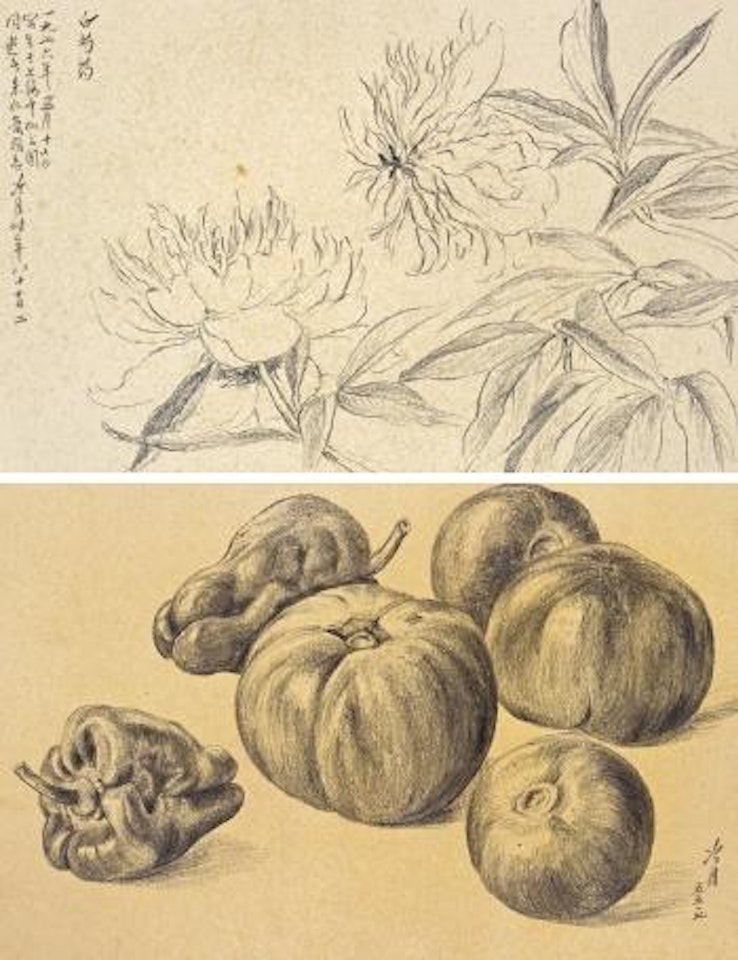 White peony. Tomatoes and sweet peppers by Lengyue Tao