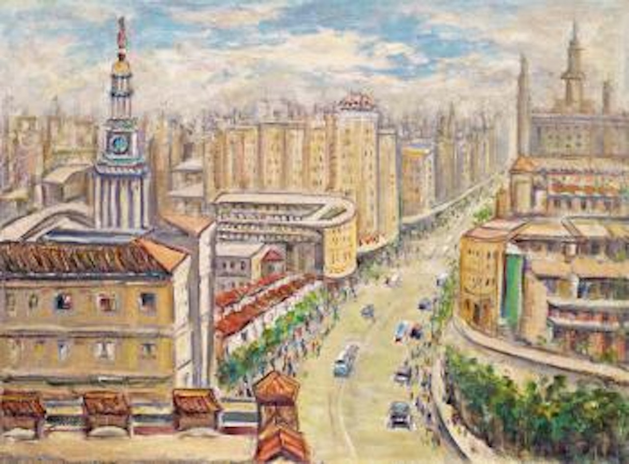 A street in Shanghai by Lin Dachuan
