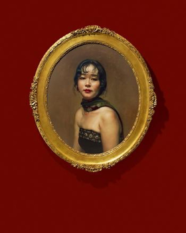 Artist in evening dress by Chen Danqing