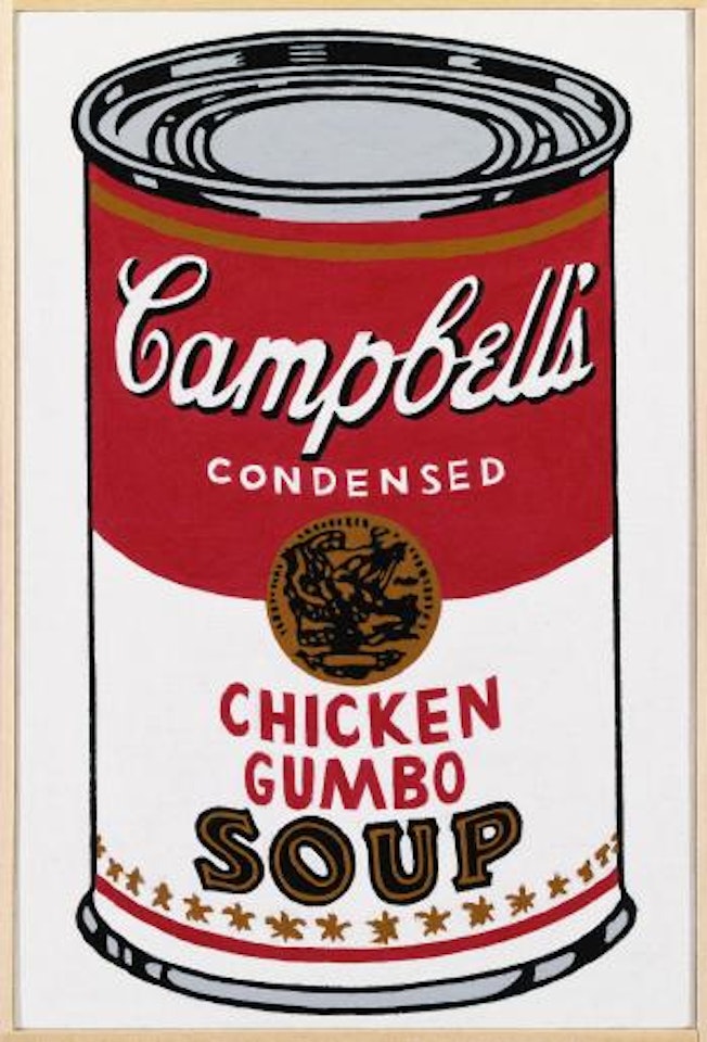 Andy Warhol, 'Large Campbell's Soup Can, Chicken Gumbo,' 1964 by Richard Pettibone