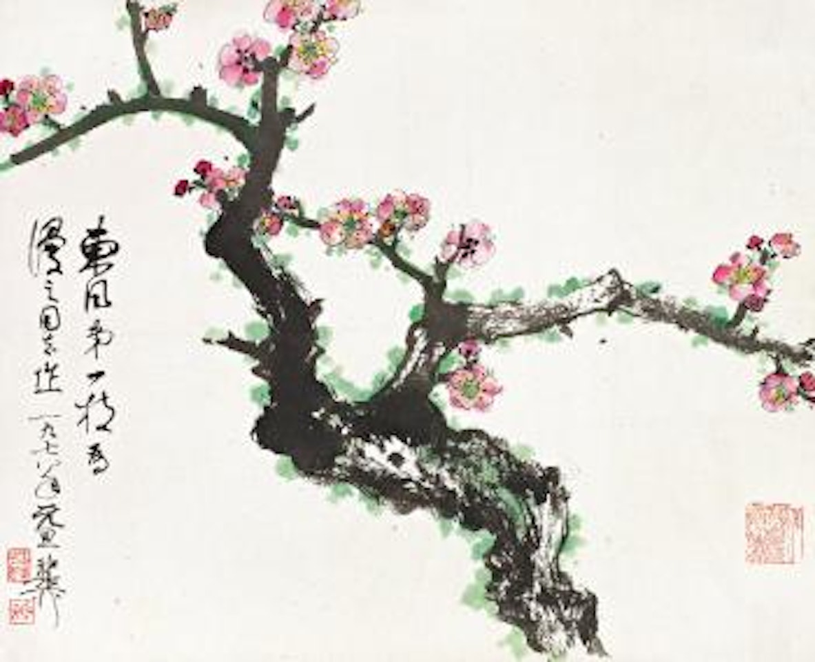 Plum flowers by Xie Zhiliu