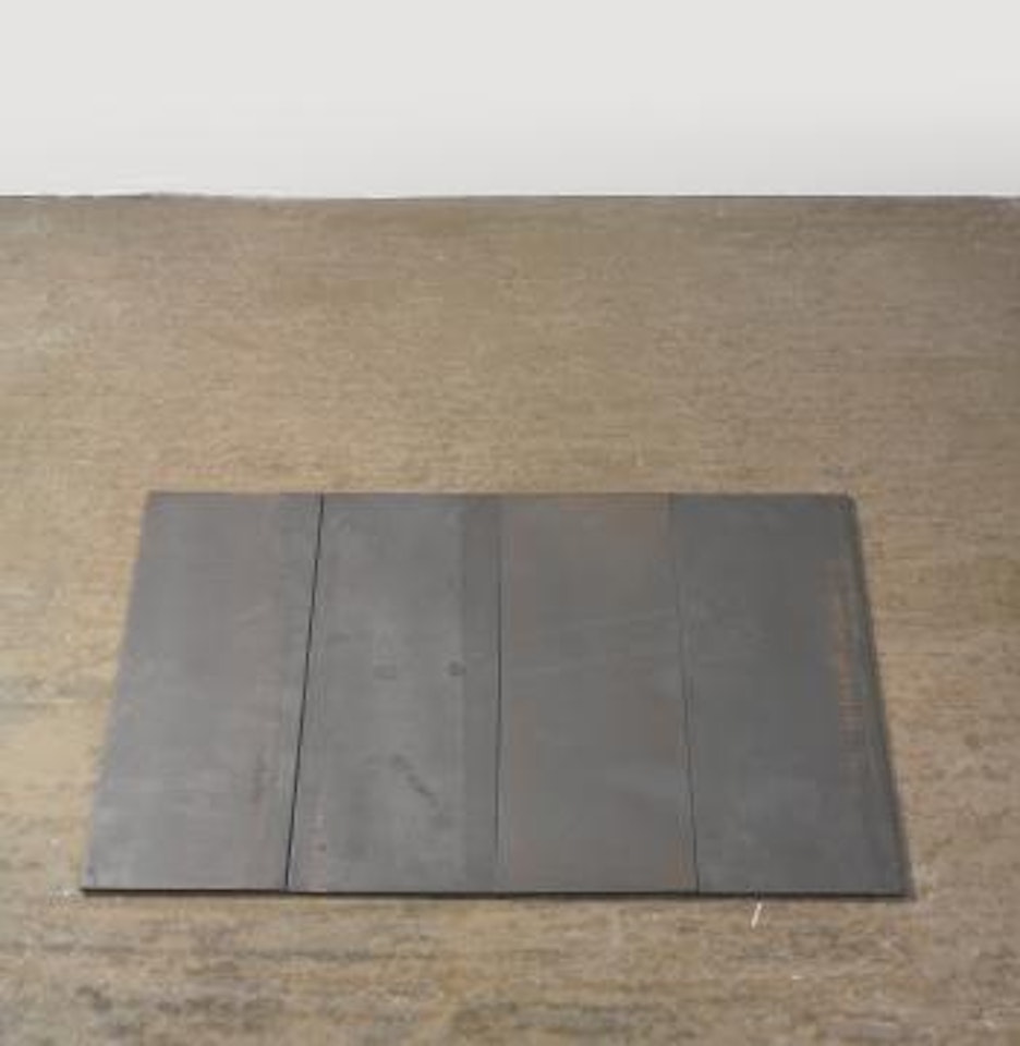 4 Part Small Steel Rectangle by Carl Andre