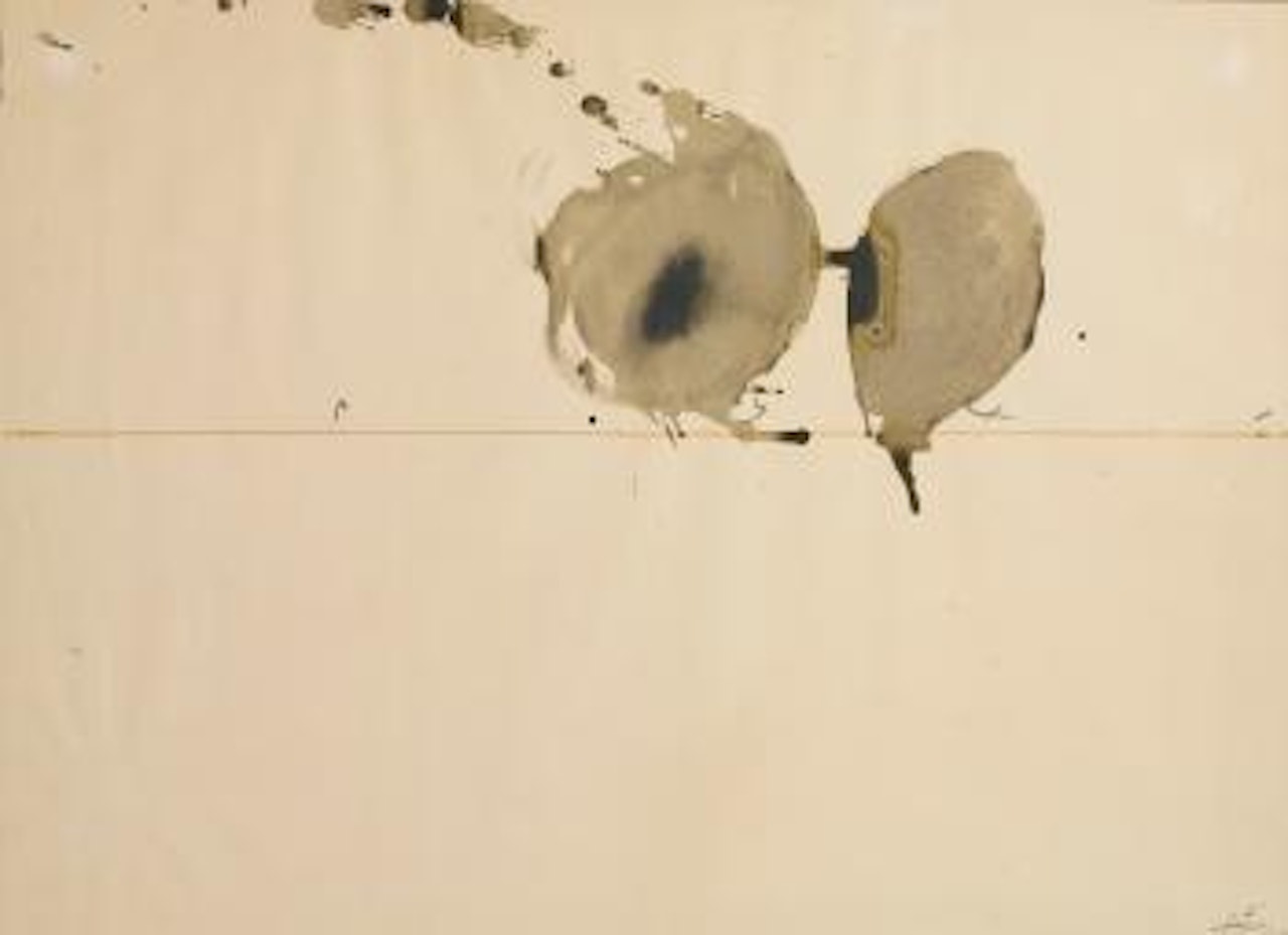 Thin Red Line by Antoni Tapies