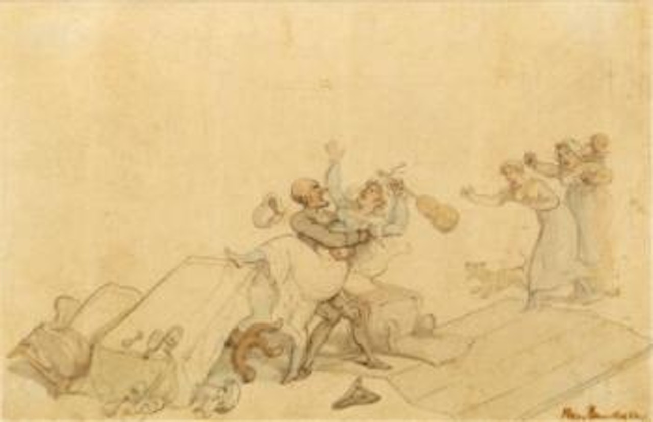 Attacking the Maid by Thomas Rowlandson