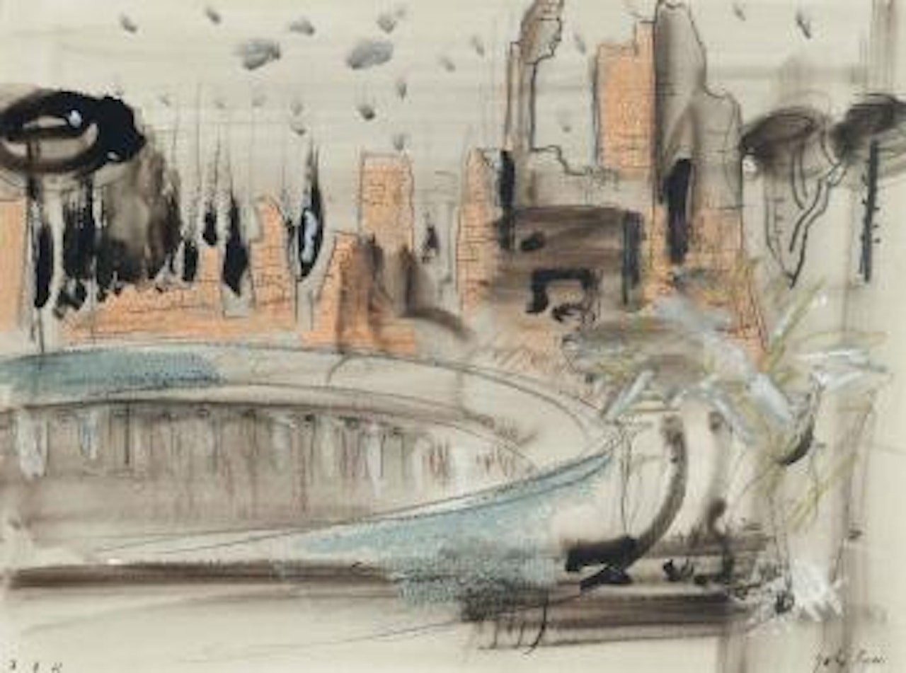 Classical ruins, Hadrian's Villa, Tivoli by John Piper