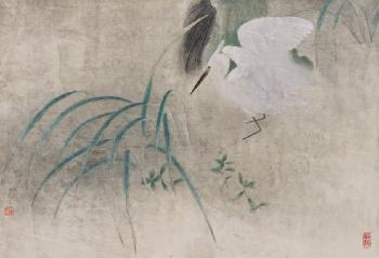An egret by Jiang Hongwei