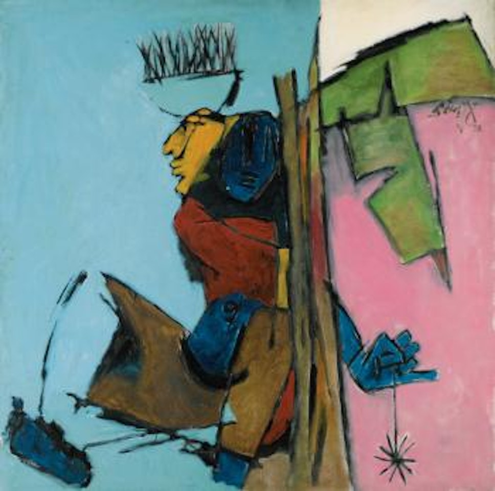 Woman With Spider by M.F. Husain