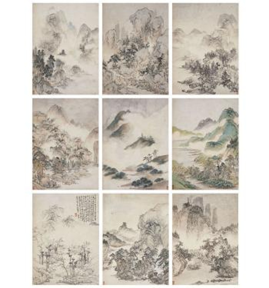 Album Of Landscape After Ancient Master by Zhang Hong