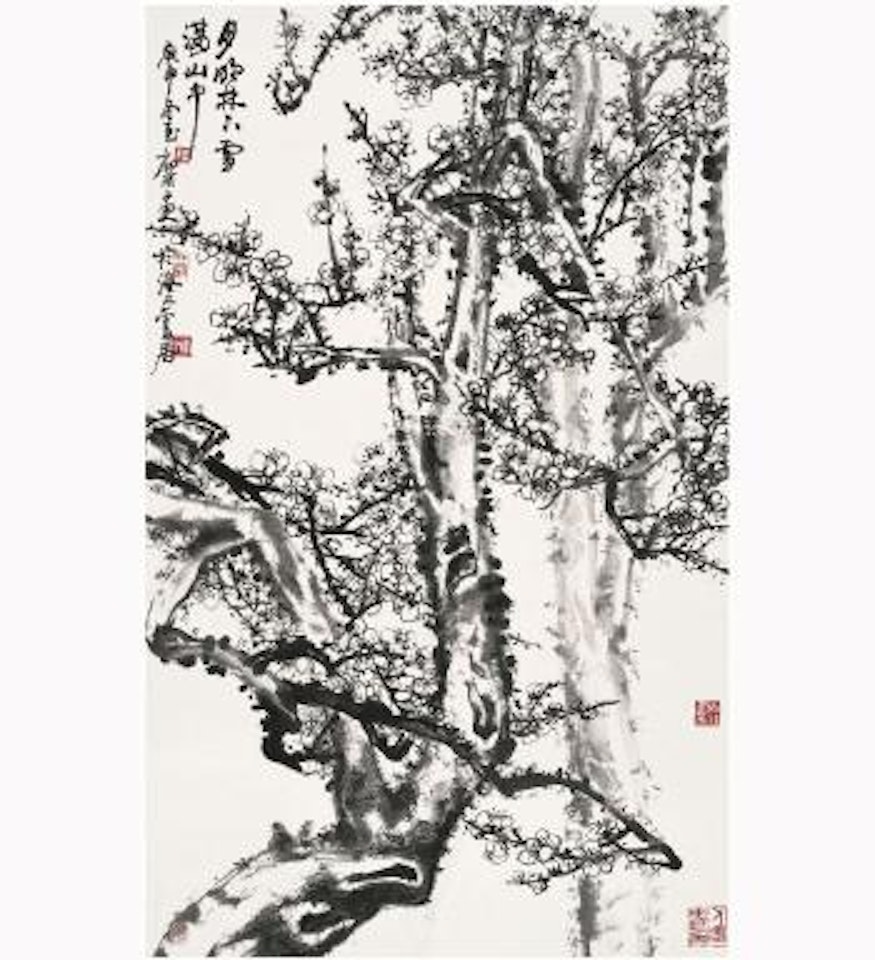 Ink Plum Blossom by Lu Yifei